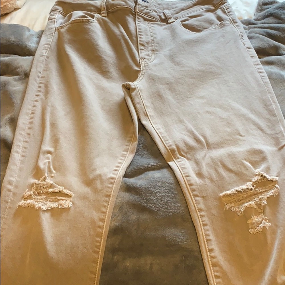 American eagle gray-brown skinny jean